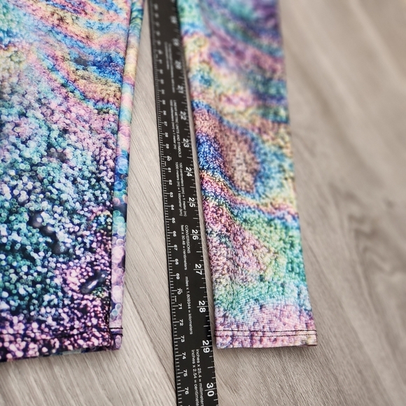 ONZIE Blue Purple Leggings S/M Galaxy Compression High Waisted‎ Workout  Wear - Picture 4 of 11